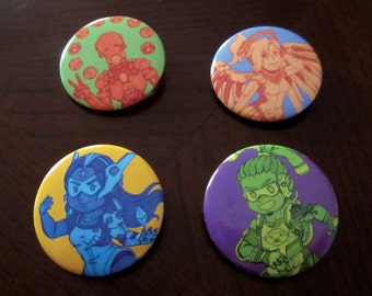 Overwatch (Support) Button Pins