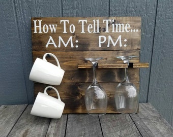 How to tell time|How to tell time Coffee/Wine Rack/How To Tell TIme Coffee/Beer Rack| How to Tell TIme Wine CLock|Funny Wine/Coffee Rack