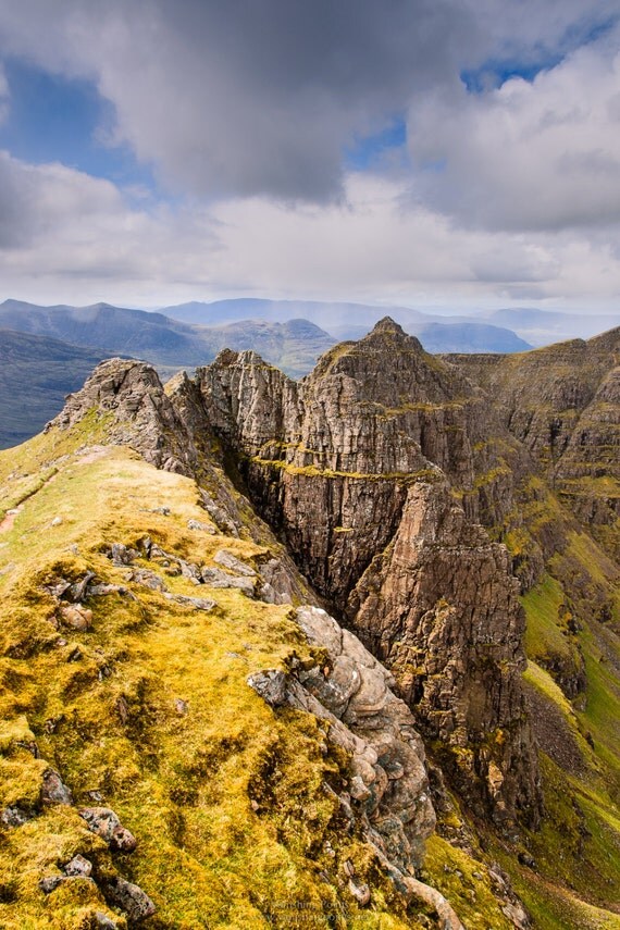 The Pinnacle Ridge Of Liathach Glen Torridon Scotland