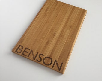 Personalized Cutting Board - Modern - Wood Cutting Board - Chopping Block - Housewarming Gift