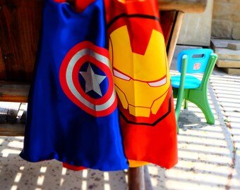 Avengers Capes - Captain America, Hulk, Iron Man & Thor Superhero birthday party favors, Superhero party, superhero capes
