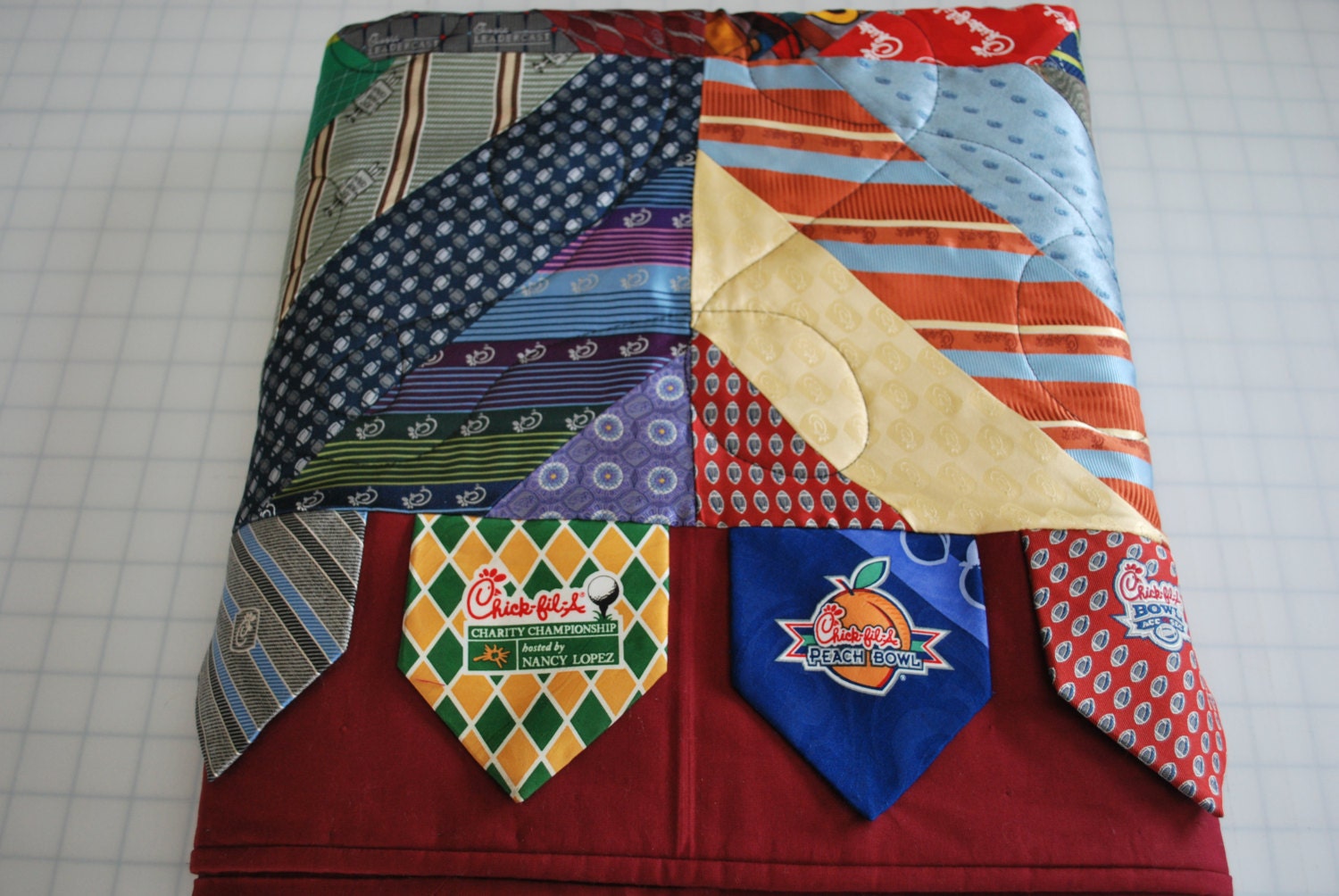 Custom Necktie Quilt Men's Necktie Quilt Silk Neckties