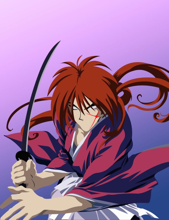 Rurouni Kenshin vector poster by Ozzaram on Etsy