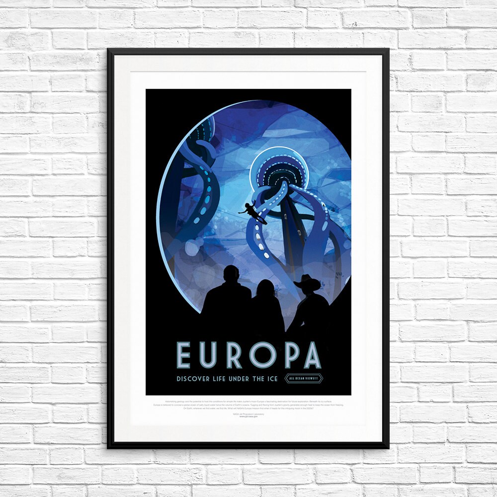 N007 Europa Europa Moon Europa Posters Europa Art Jupiter