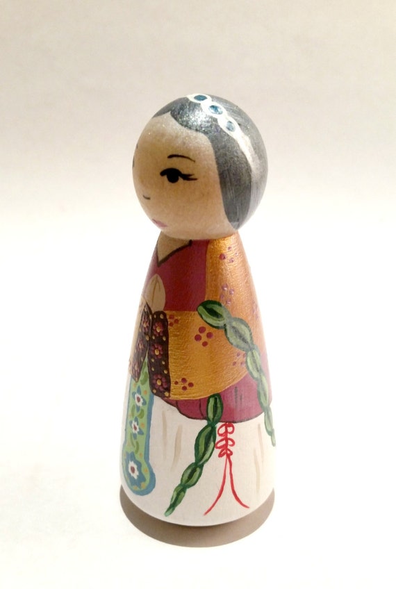 Our Lady of China Peg Doll// Mary Peg Doll// Saint Peg Doll