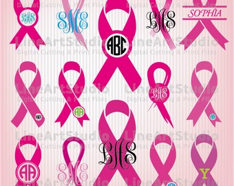 Monogram Ribbon SVG Files - SVG Files - Monogram Design Files - Cricut SVG file - Silhouette Svg Files