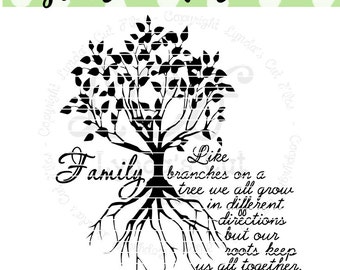 Family Tree SVG/DXF file