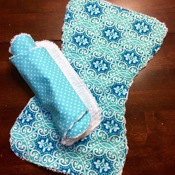 Boys Burp Cloths Set of 2