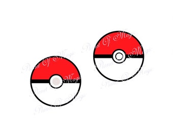 Pokemon SVG File, Pokeball SVG, Pokemon Cutting File, Pokemon Go Silhouette, Cameo, Cricut, Pokeball Dxf file