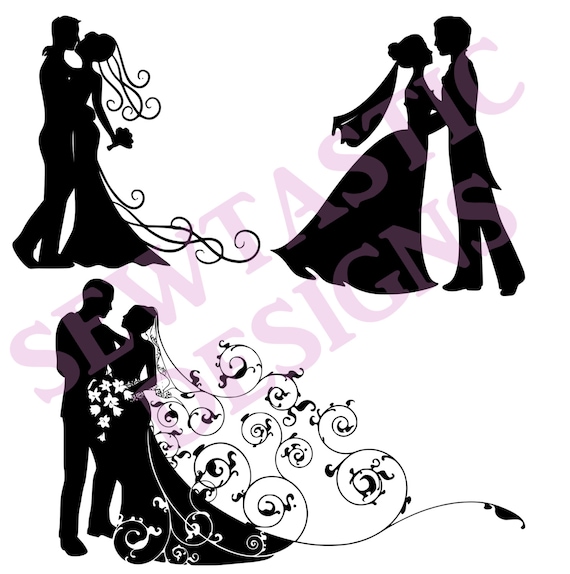 Bride & Groom Cut File Cricut MTC SCAL Silhouette