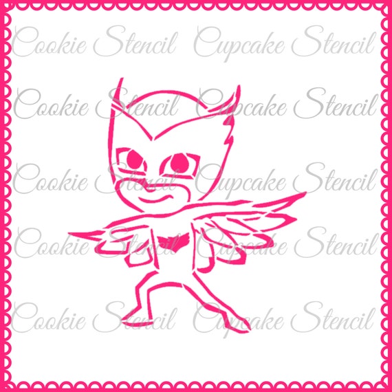 pj-masks-owlette-stencil-for-cookie-decorating-by-sugarartstencils