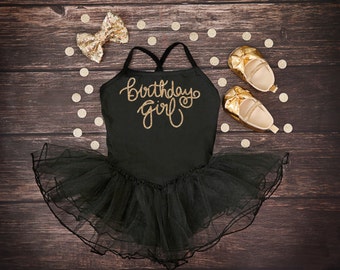Birthday Girl Tutu Dress | Toddler Birthday | Party Outfit | Leotard Dress | Photo Prop Tutu Dress | Birthday Outfit | Toddler Tutu Dress