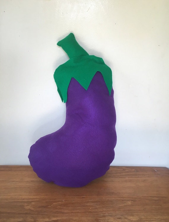 giant eggplant pillow