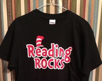 reading rocks t shirt