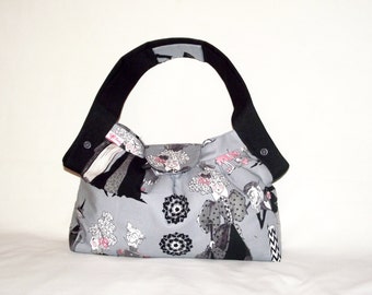 Handbag in cotton ground "Hard Family"