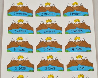 Camping countdown | Etsy