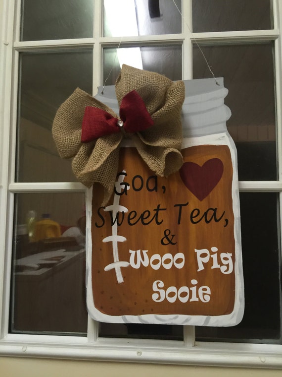 Sweet Tea Mason Jar by RusticRootsCrafts on Etsy