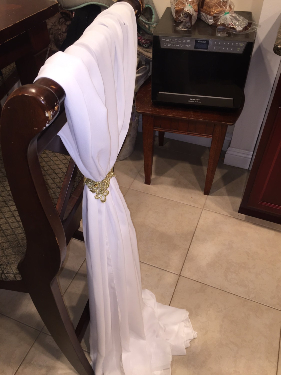 Wedding Chiffon Chair Sash Many Colors by NJMPartyDecorandMore