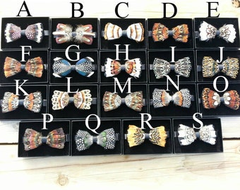 Feather Bow Ties