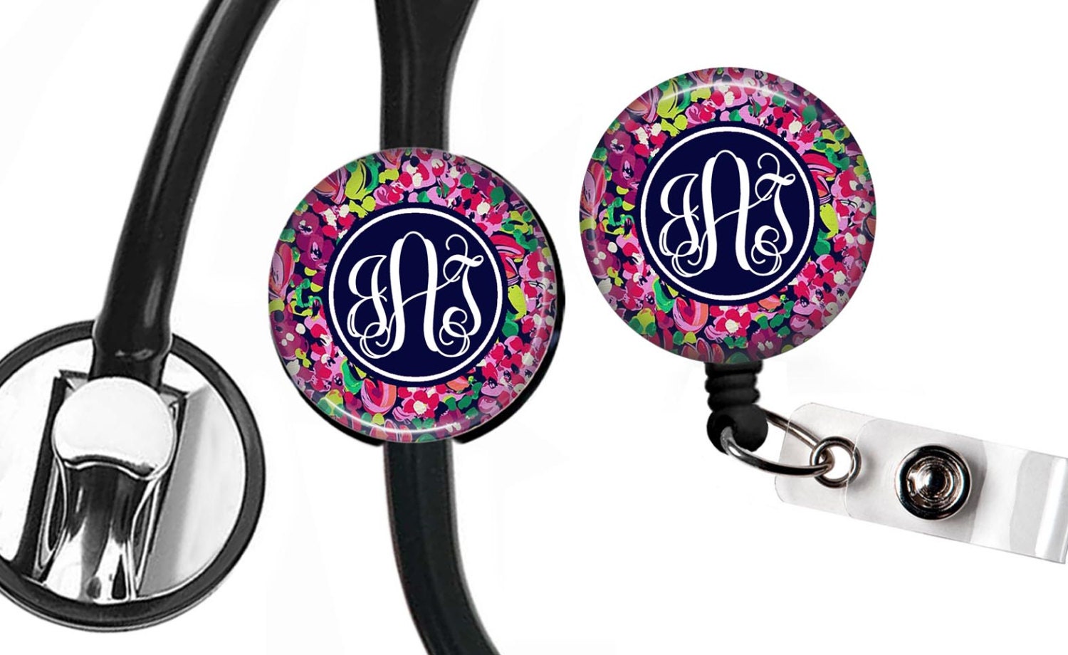 Personalized Stethoscope ID Tag Monogram by AdornThisorThat