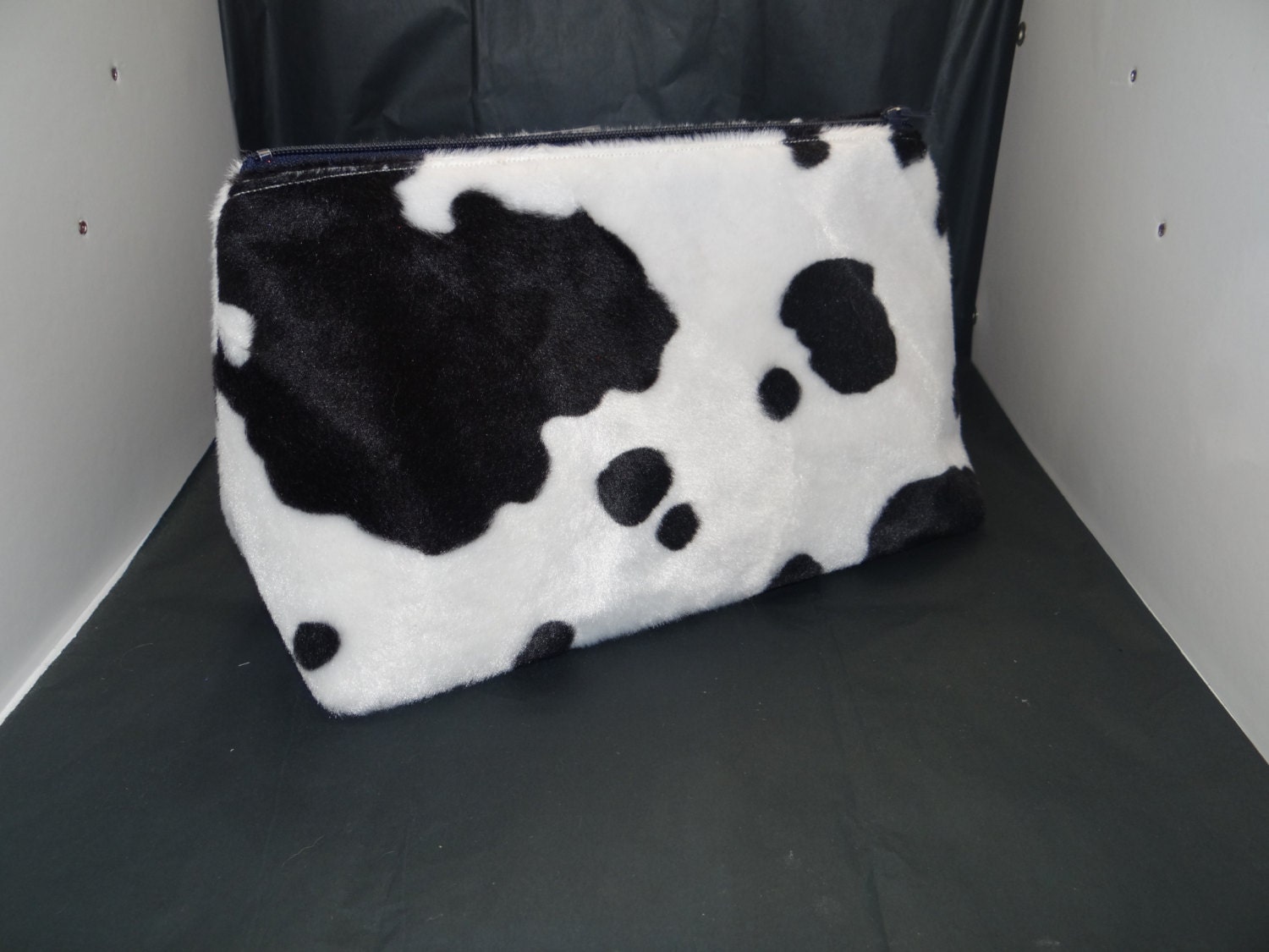 cow print travel bag