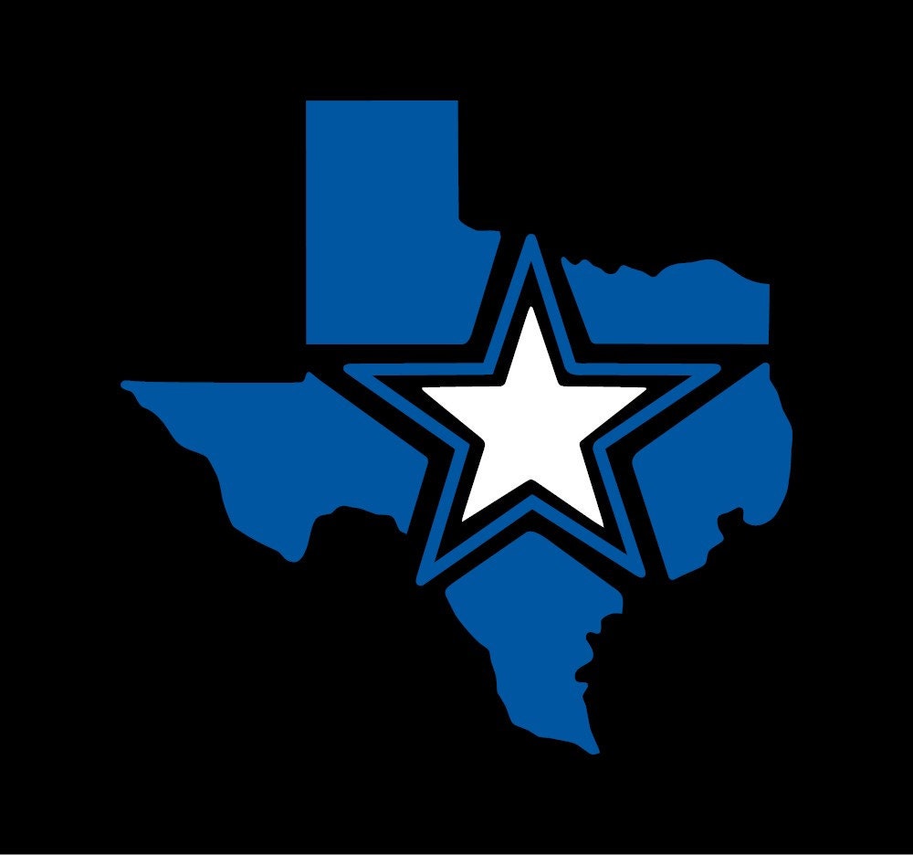 Texas Vinyl Decal Dallas Cowboys Star Yeti Cups by HubCityDecals