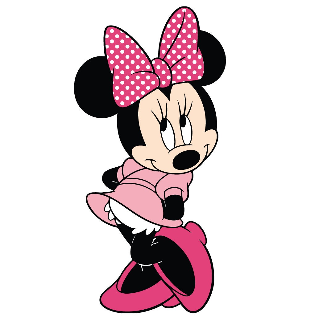 Minnie mouse shy svg, Minnie mouse shy eps, Minnie mouse shy silhouette ...