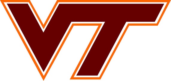 Virginia Tech Vinyl Decal Virginia Tech logo Virginia Tech