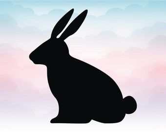 Easter Bunny vector SVG file, Instant download easter bunny cutting machine file, Rabbit EPS Adobe illustrator, Spring is coming download
