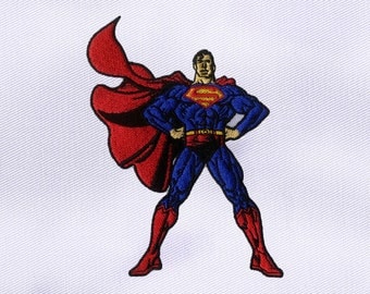 Strong and Sinewy Superman Embroidery Design