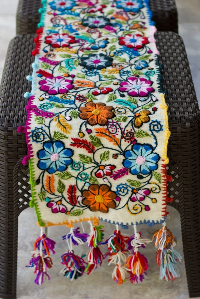 Boho Table Runner Boho Home Decor by TablerunnersBoutique