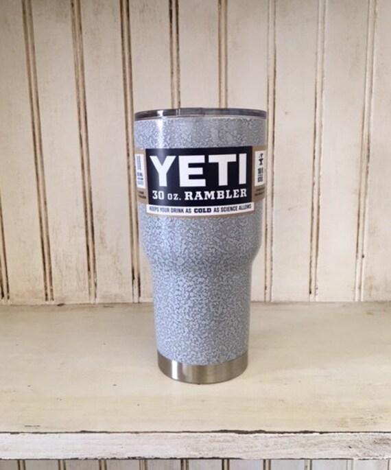 Grey/White Vein 20oz or 30oz Yeti Cup by ParishGoods on Etsy