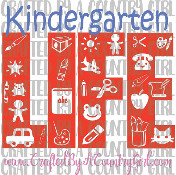 Download Kindergarten Life Life Design SVG vinyl cut file wall