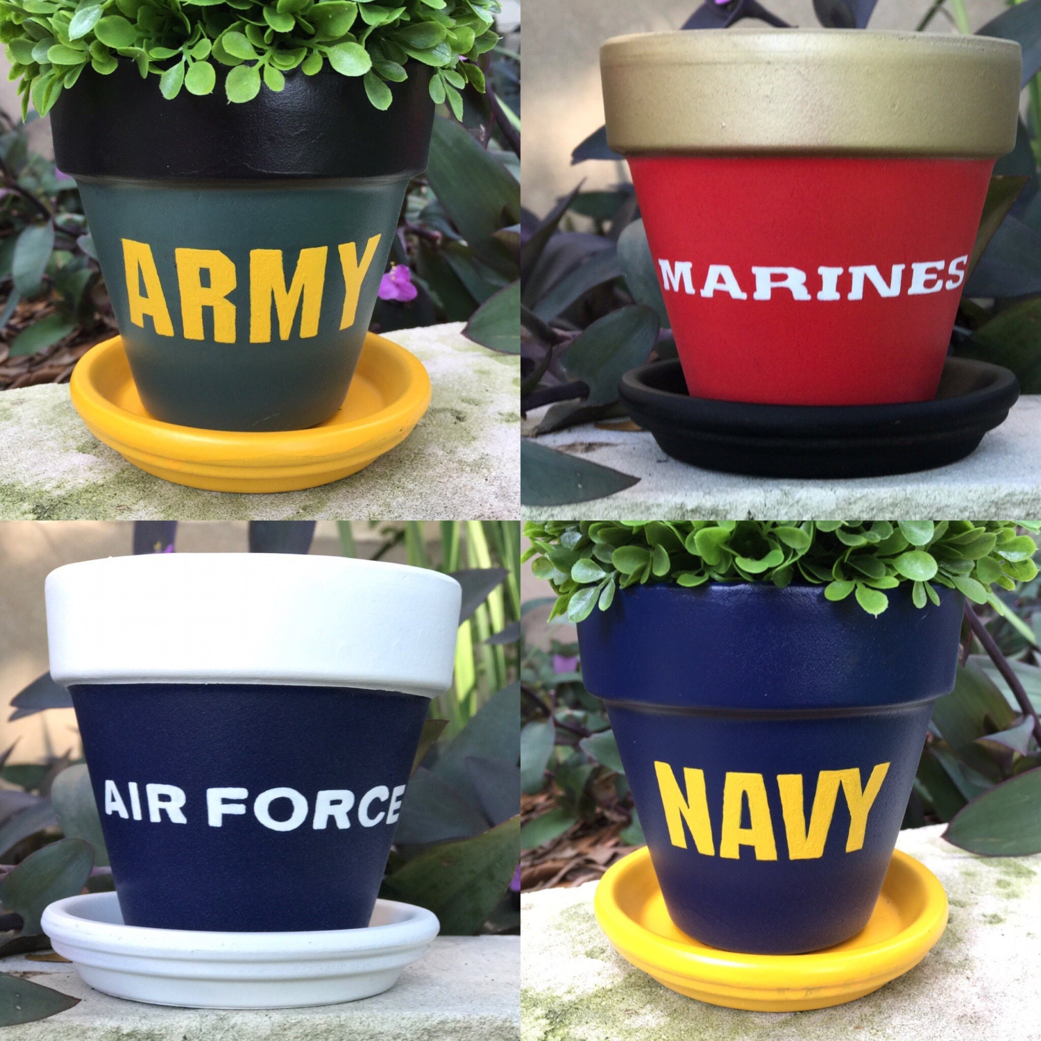 U. S. Military Flower Pots