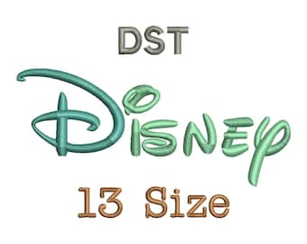 Disney Embroidery Font - 13 Size Monogram Fonts DST File Format Machine Embroidery Fonts Design - Instant Download