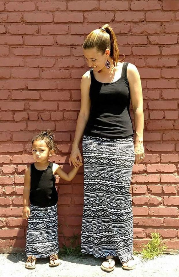 mommy and me maxi skirts