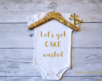 First Birthday Shirt, Funny First Birthday Shirt, First Birthday Outfit, Gold Glitter One Shirt,