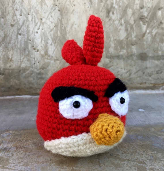 Amigurumi Crochet Red Angry Bird by TandZFactory on Etsy