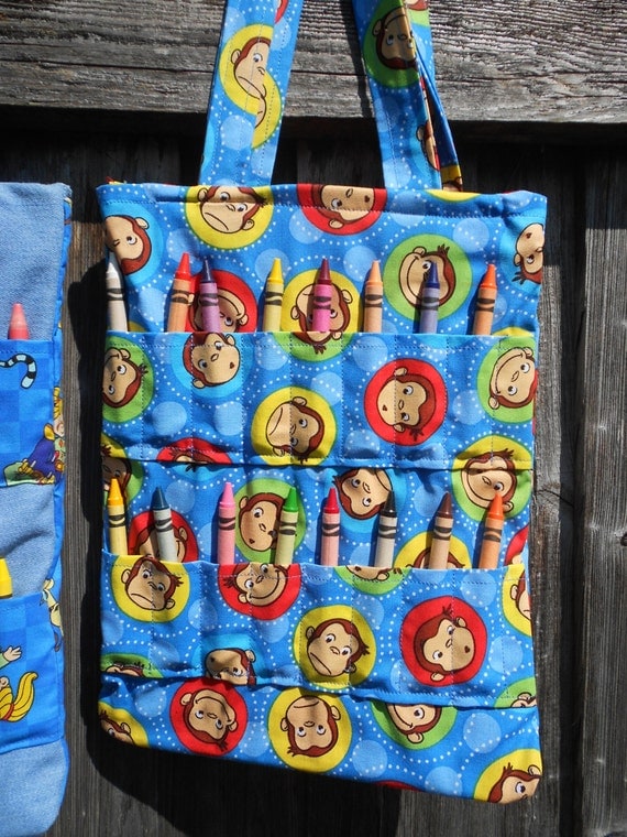 Curious Crayon Bag Coloring Book Bag by AGalaxyFarFarAway1