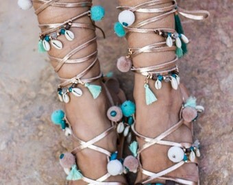 bohemian gladiator sandals