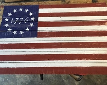 Unique pallet flag related items | Etsy