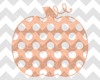 Polka Dot Pumpkin SVG, Polka Dot Pumpkin, Fall SVG, Halloween SVG, Instant Download, svg, Pumpkin svg, Pumpkin Cut File