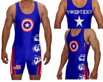 tie dye wrestling singlet