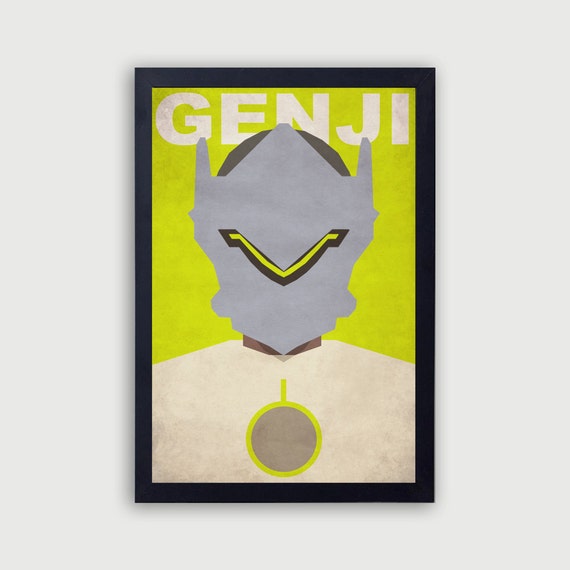 Overwatch Genji Poster Genji Wall Art Genji Gift Genji