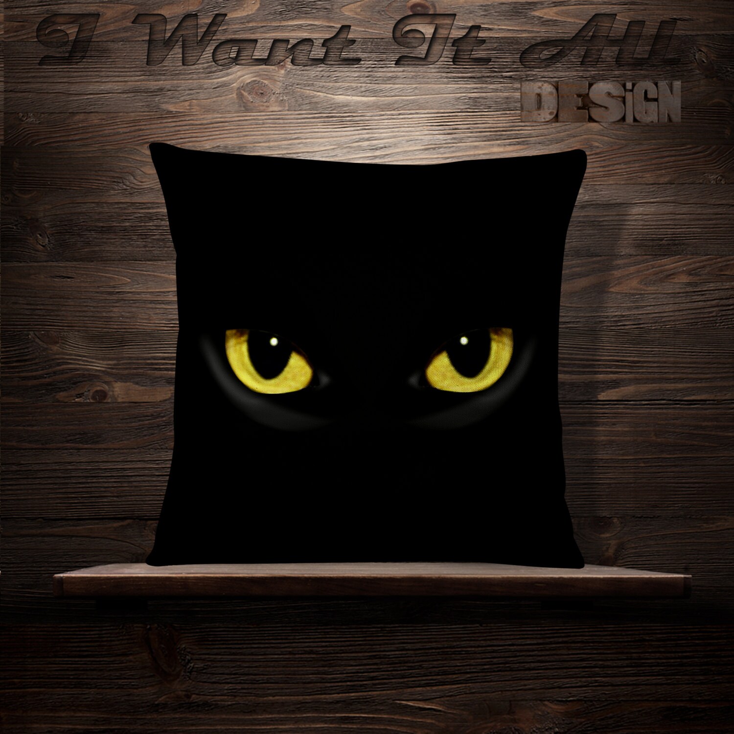 Black Cat Pillow Cat Decor Halloween Throw Pillows