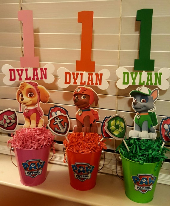 Paw Patrol Centerpieces-Set of 8