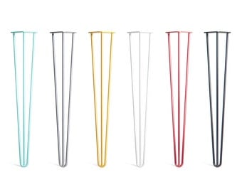 4 x Hairpin Legs - Desk / Dining Table - 28 inch / 71 cm (All Styles and Finishes)