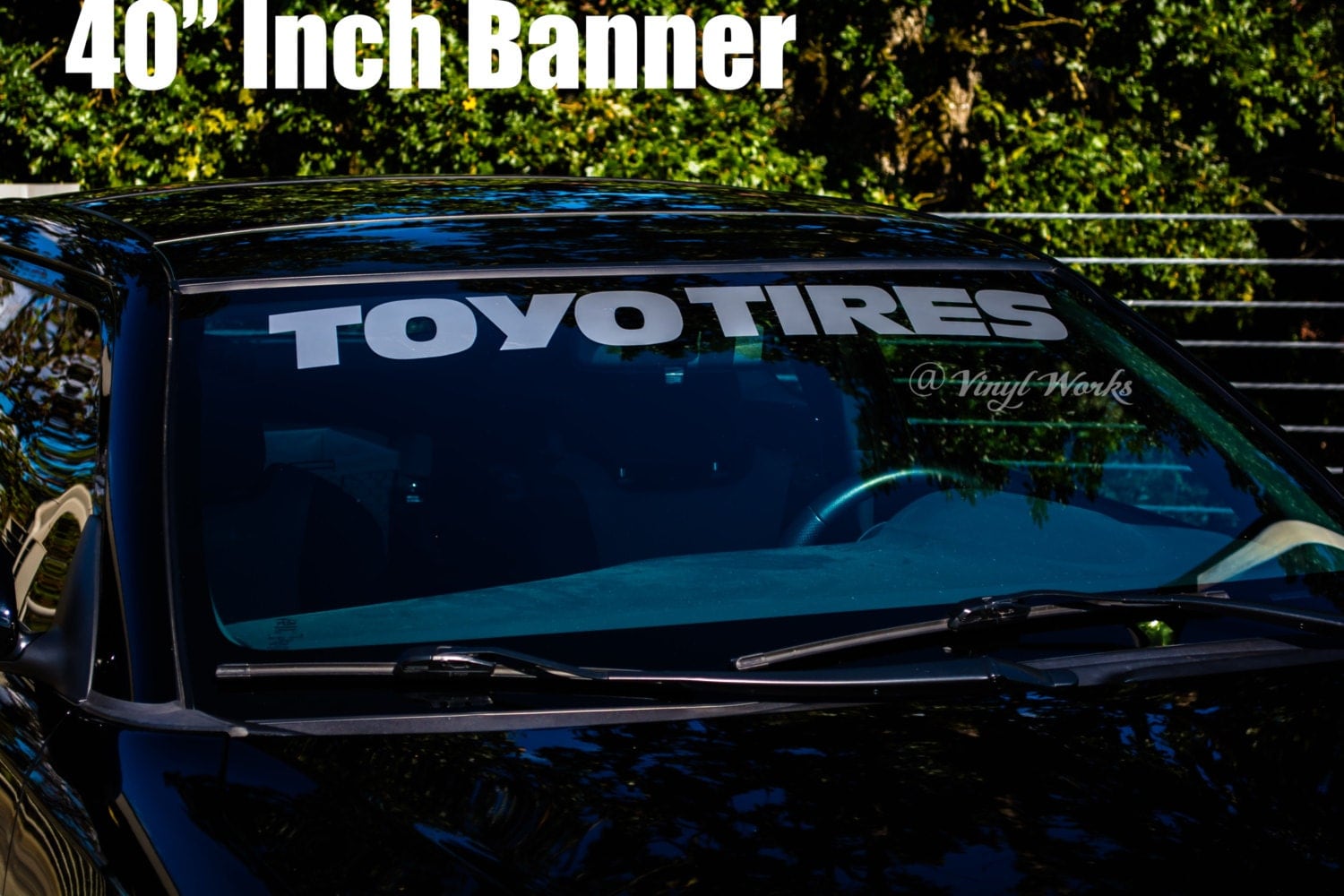 TOYO TIRES Vinyl Windshield Banner Decal Sticker Car Proxes