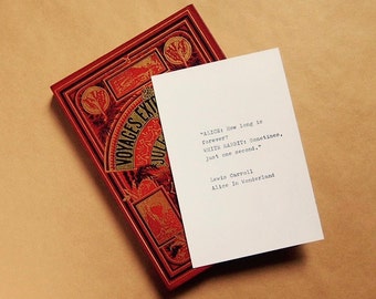 Alice in Wonderland Quote No.2 Typewriter 4x6