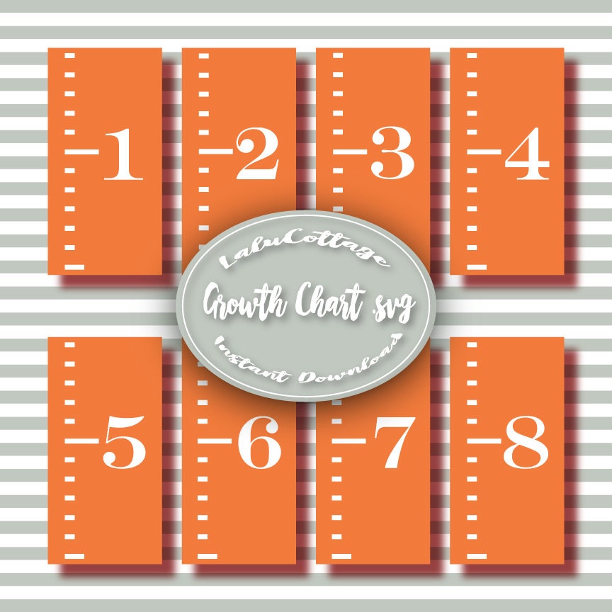 Download Growth Chart SVG Instant Download .svg for Cricut and .dxf